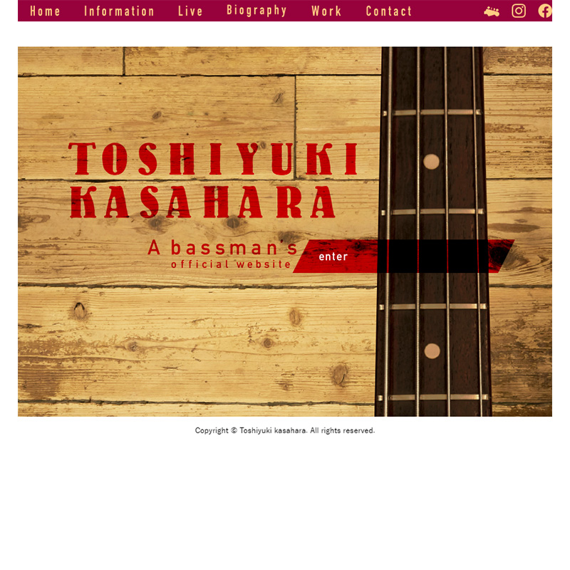 TOSHIYUKI KASAHARA official web site